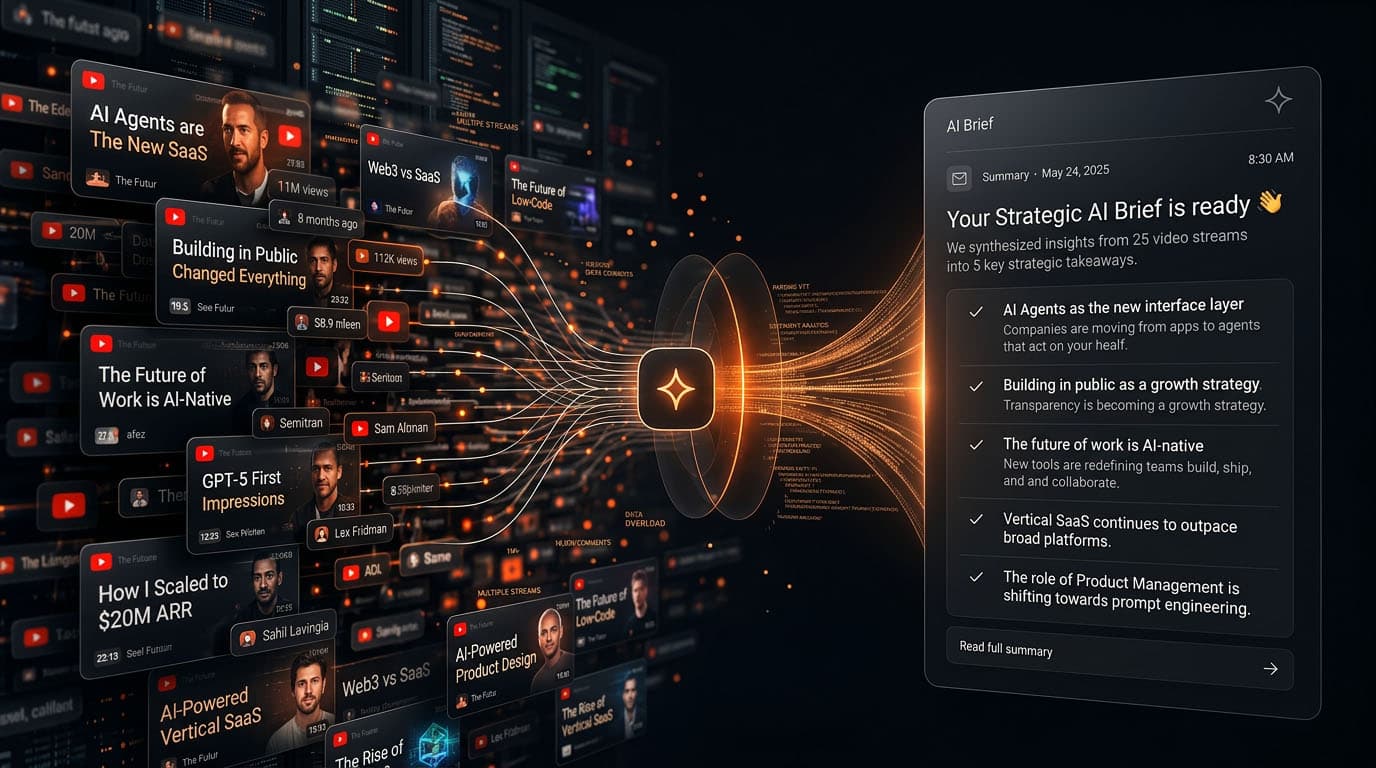 summree turns hours of YouTube content into a 2-minute inbox brief
